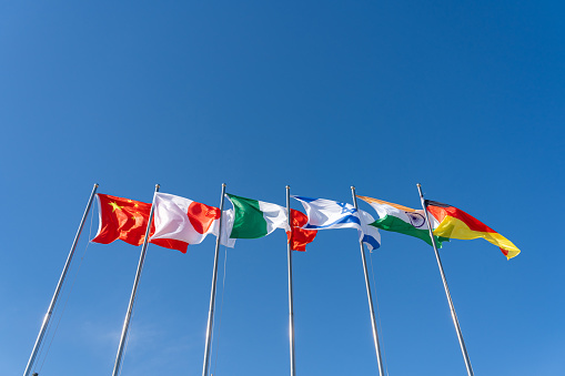 National Flags of Multiple Countries