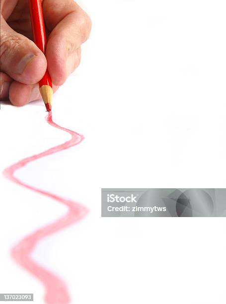 Red Line Stock Photo - Download Image Now - Acute Angle, Adult, Art