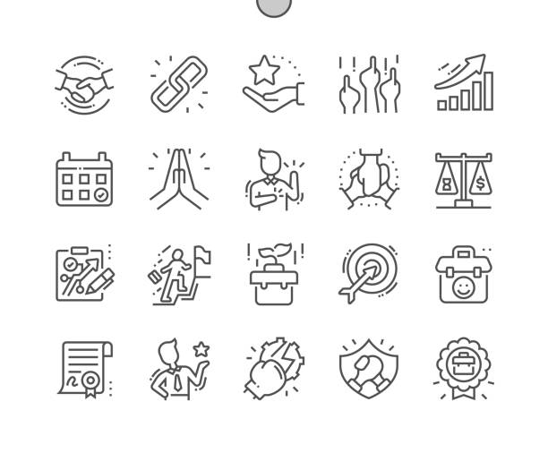Core values. Mutual understanding. Important date. Professional development. Encouragement and bonuses. Pixel Perfect Vector Thin Line Icons. Simple Minimal Pictogram Core values. Mutual understanding. Important date. Professional development. Encouragement and bonuses. Pixel Perfect Vector Thin Line Icons. Simple Minimal Pictogram apple core stock illustrations