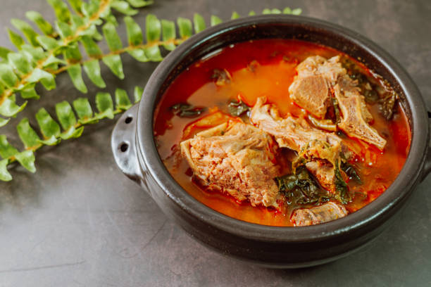 istock Gamjatang, Korean style Pork Back-bone Stew 1370246762