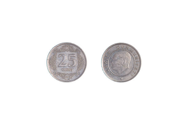 istock 2 drachmes 1982 coin isolated on black background, Greece. both sides close-up 1370247373