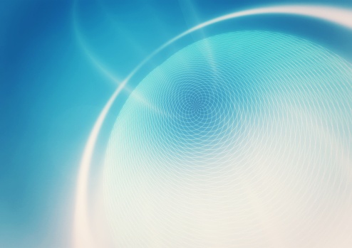 Abstract background swirling blue light