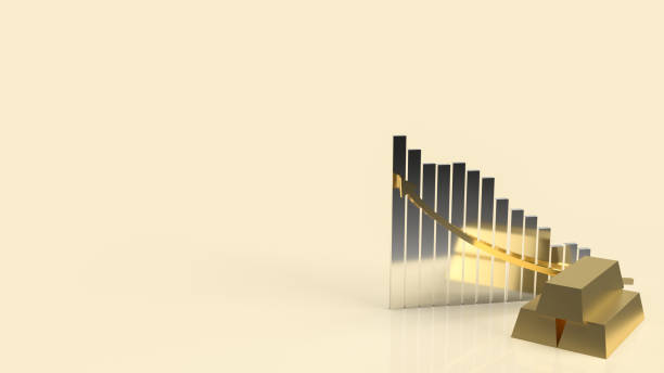 istock The gold bar and chart for business concept 3d rendering 1370258553