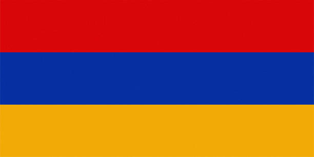 illustrations, cliparts, dessins animés et icônes de drapeau arménien texturé de l’arménie - armenian flag