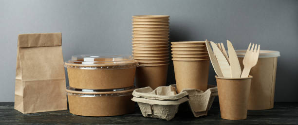 istock Delivery containers for takeaway food on wooden table 1370264980