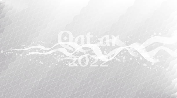 stockillustraties, clipart, cartoons en iconen met abstract background, award banner, welcome to qatar - qatar football