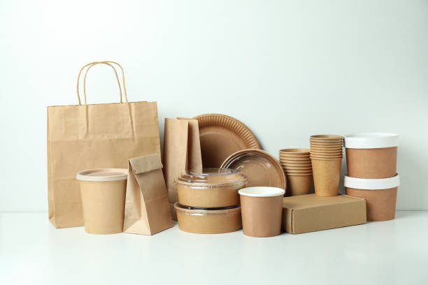 istock Delivery containers for takeaway food on white background 1370265897