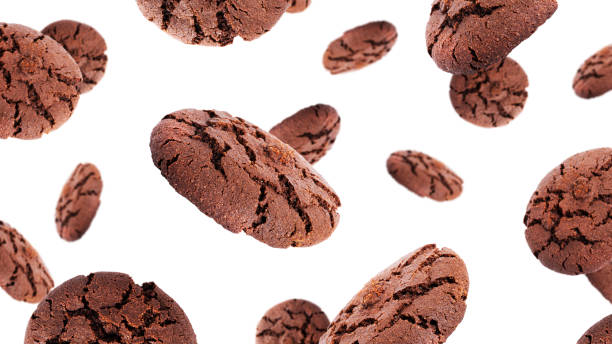 istock Chocolate Americano cookies isolated on a white background 1370267629