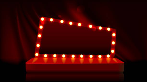 istock Abstract podium illuminated with spotlight. Product presentation, mock up, show cosmetic product, winner podium. 1370278669