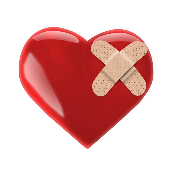 istock Heart with adhesive bandage 1370285677