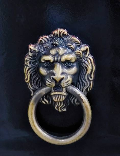 istock Door Handle with Chinese Lion Head Shape 1370289550