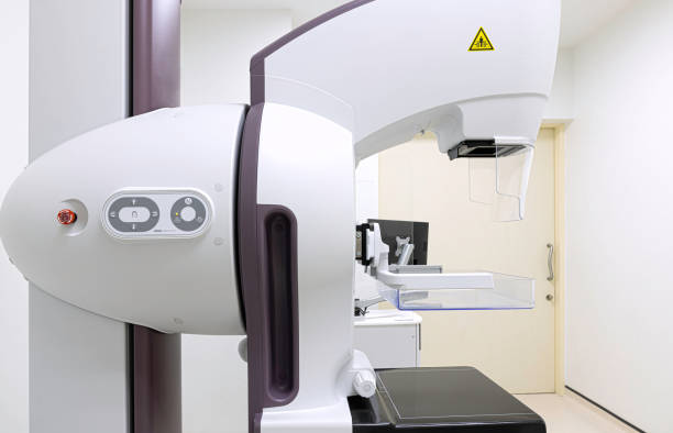 istock A mammogram machine with a computer work station in the radiology department. 1370289584