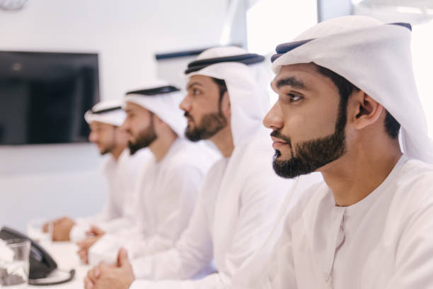 istock Group of businessmen in Dubai 1370290924