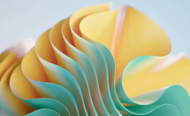 Photo of 3d abstract wave background