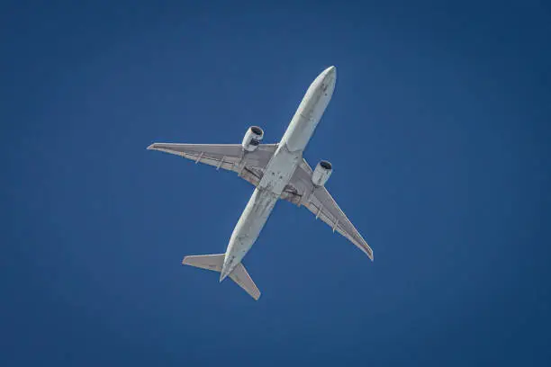 Photo of Avion, Plane in blue sky.