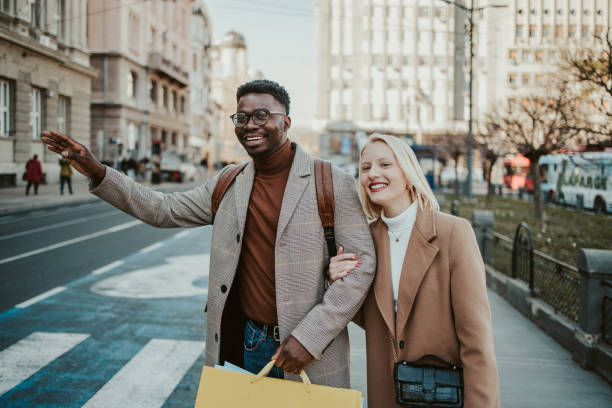 mixed race couple - human face heterosexual couple women men imagens e fotografias de stock