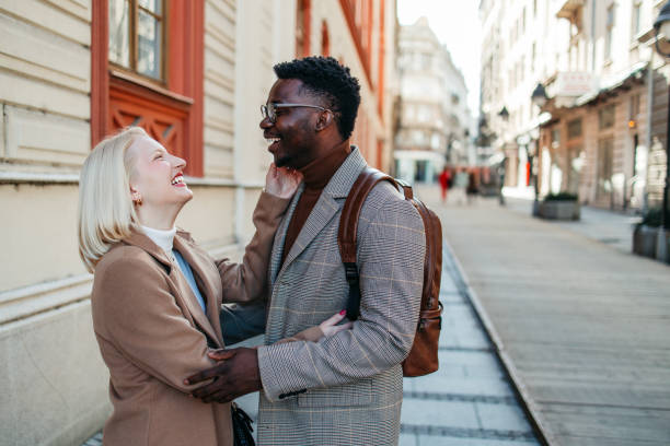 istock Mixed race couple city lifestyle 1370302140