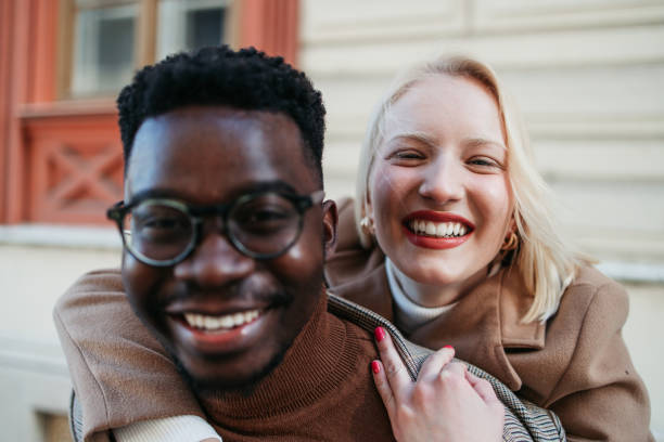 istock Mixed race couple city lifestyle 1370302174