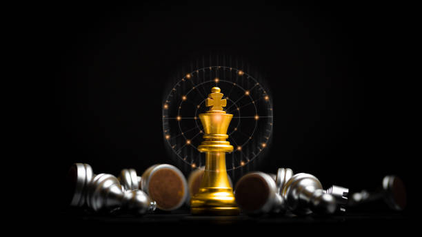 istock Chess board game for ideas and competition and strategy, business success concept. 1370302323