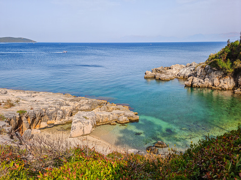 Beautiful coastline of Kassiopi, Corfu
