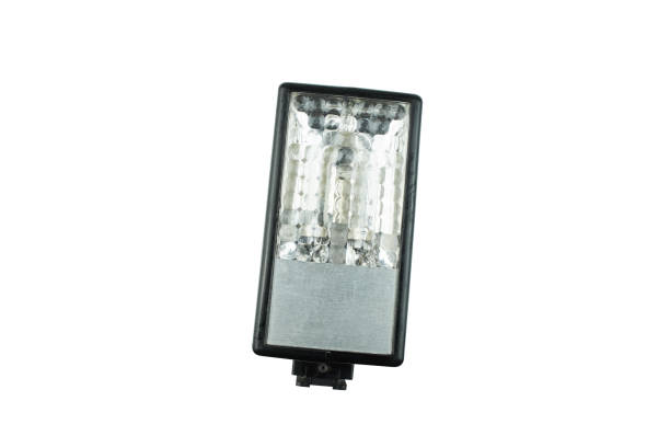 istock Old pulse electric flash for film camera with wire. 1370312999