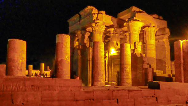 istock Temple of KOM OMBO night 1370313157