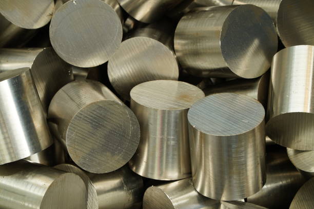 round stainless steel shaft raw materials for automotive parts - uitbeenhandschoen stockfoto's en -beelden
