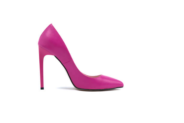 istock elegant high-heeled leather pink shoes 1370314216
