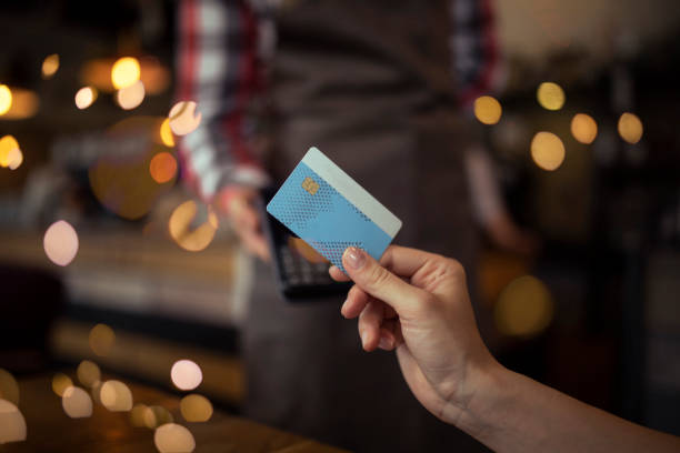 istock Close-up of a credit card. 1370315659