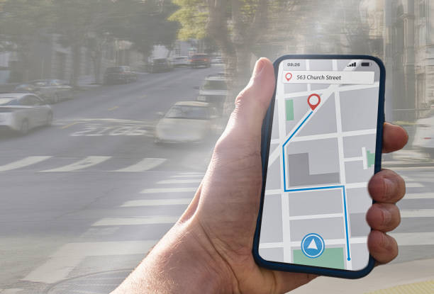 istock person with navigation app on city street 1370318833