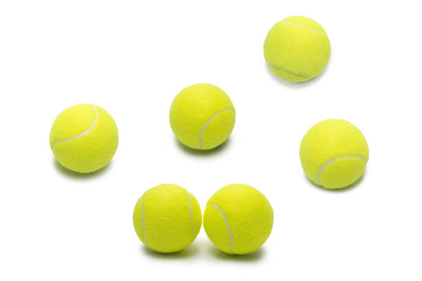 istock Tennis balls isolated on white background. 1370320013
