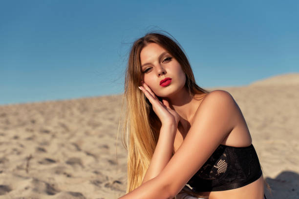 istock Young blonde girl on vacation 1370321450
