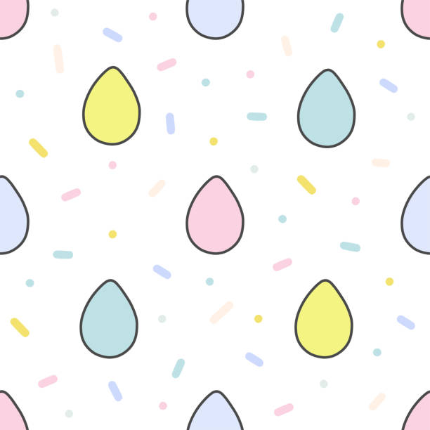 Easter holiday vector colorful seamless pattern illustration. Easter holiday vector colorful seamless pattern illustration. Spring cute pattern with easter eggs. For fabric prints, decorations, backgrounds cartoon of the how to draw a infinity sign stock illustrations