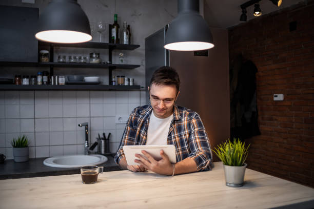 istock Every morning, over coffee, check your online status on the social network 1370330074