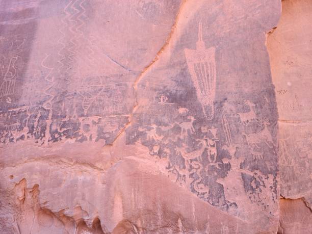 istock Moonflower Canyon Rock Art, Moab, Utah 1370336384