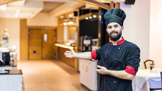 Chef working in luxury hotel