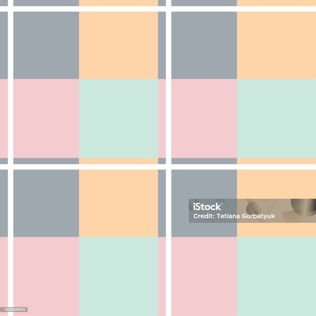 Pattern Paste Colors Vector Seamless Checkered Pattern Pastel Colors Stock Illustration ...