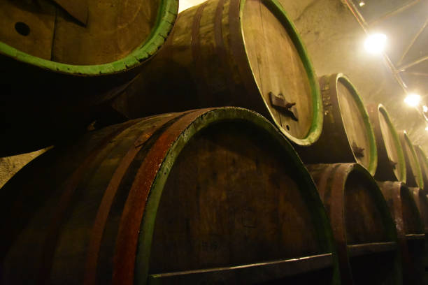 istock beer being brewed in an old oak barrel brewery 1370341998