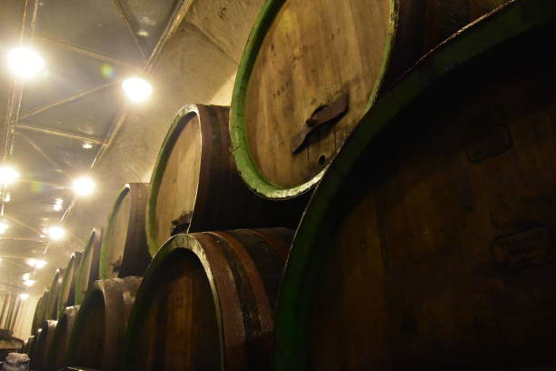 istock beer being brewed in an old oak barrel brewery 1370342035