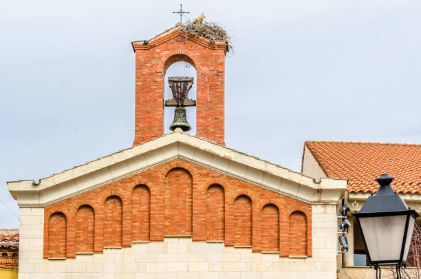 View of a Romanesque church in the city of Palencia, Spain