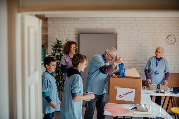 istock Preparing food and clothes donation 1370343239