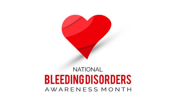 ilustrações de stock, clip art, desenhos animados e ícones de national bleeding disorders awareness month. health awareness concept vector template for banner, card, poster, background. - blood cell anemia cell structure red blood cell