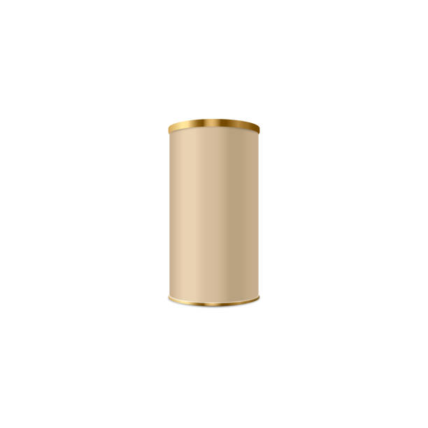 istock Round tube package mockup in realistic 3d style, vector illustration isolated on white background. 1370344154