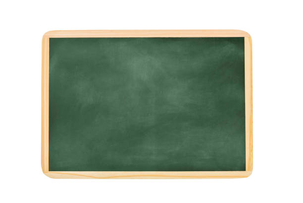 istock Empty green chalkboard texture hang on the white wall. double frame from greenboard and white background. image for background, wallpaper and copy space. bill board wood frame for add text. 1370346317
