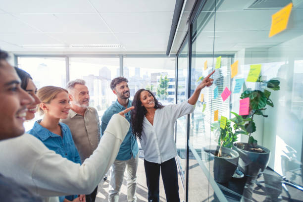 istock Group of business people brainstorming. 1370346387