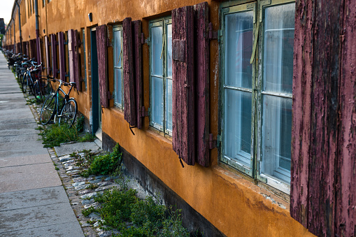 Old street in Copenhagen, Denmark