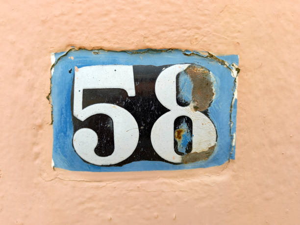 istock 58 number illustrative - plate with numerical scene 1370349130