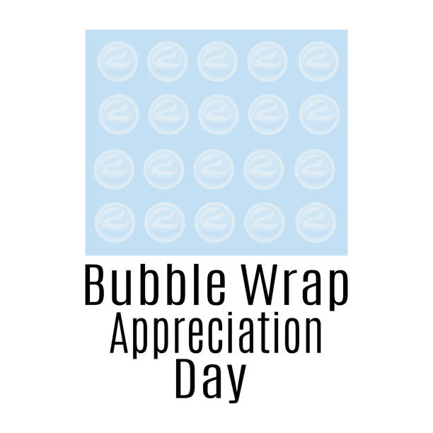 Bubble Wrap Appreciation Day Illustrations, Royalty-Free Vector