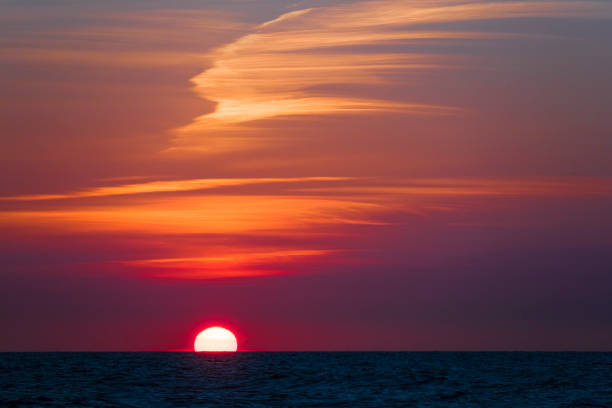 Summer sunset at Baltic Sea