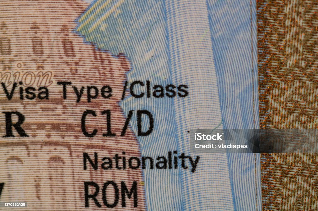 C1 D Us Visa On Passport Fragment Of Stamp C1 D Usa Seafarer Visa Stock Photo Download Image c1-d-us-visa-on-passport-fragment-of-stamp-c1-d-usa-seafarer-visa-stock-photo-download-image
